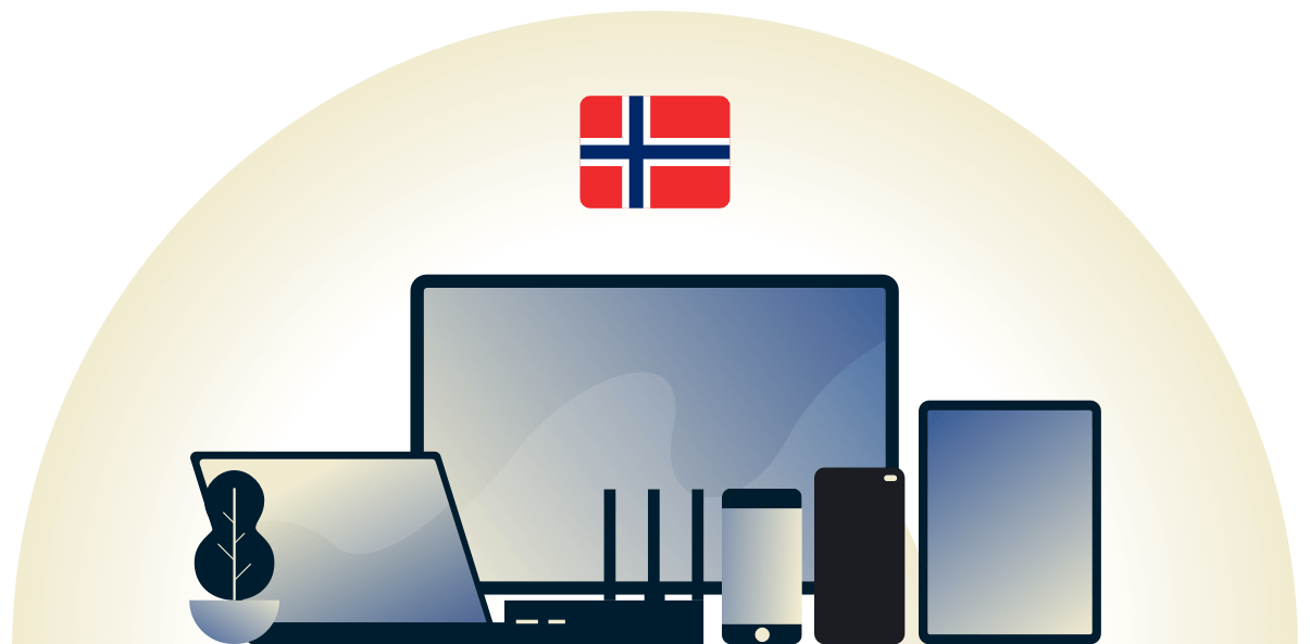 Norwegen-VPN, das eine Vielzahl von Geräten schützt.